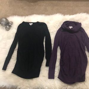 Two Fall Winter Liz Lange Maternity Sweaters